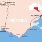 Adelaide nach Melbourne Karte