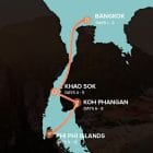 Thailand Rundreise karte