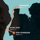 Thailand Urlaub karte