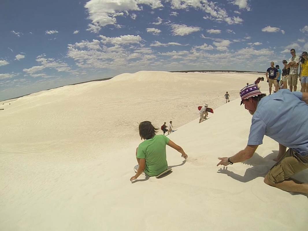 perth nach exmouth sandboarding