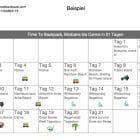 Beispiel Brisbane nach Cairns in 21 Tagen