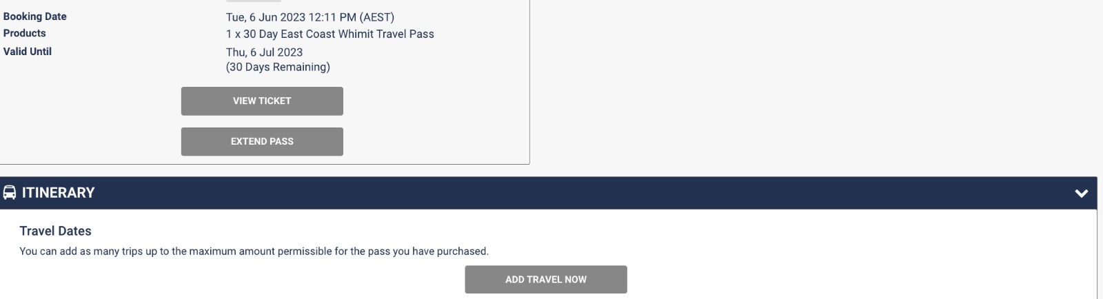 Greyhound Jetzt Reisen hinzufügen